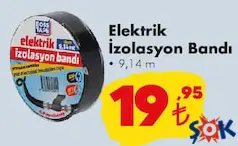 BOSS TAPE ELEKTRİK İZOLASYON BANDI 9,14 M fiyat ve kampanya bilgisi